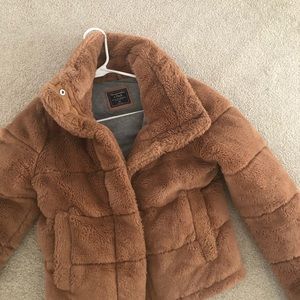 Womens
Mini Faux-Fur Puffer Jacket XS